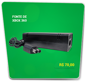 Fonte de energia para Xbox 360 - R$70,00